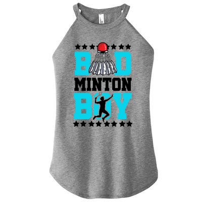 Badminton Noun Definition Shuttlecock Badminton Player Gift Women’s Perfect Tri Rocker Tank