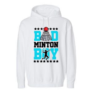 Badminton Noun Definition Shuttlecock Badminton Player Gift Garment-Dyed Fleece Hoodie