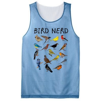 'Bird Nerd Different Kinds Of Bird' Gift Cute Bird Gift Mesh Reversible Basketball Jersey Tank