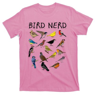 'Bird Nerd Different Kinds Of Bird' Gift Cute Bird Gift T-Shirt