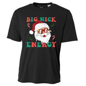 Big Nick Energy Funny Santa Claus Holiday Christmas Cooling Performance Crew T-Shirt