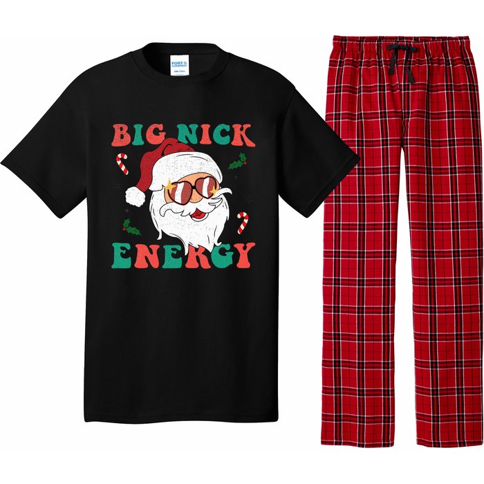 Big Nick Energy Funny Santa Claus Holiday Christmas Pajama Set