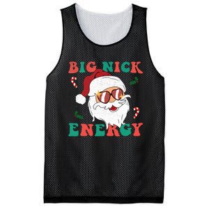 Big Nick Energy Funny Santa Claus Holiday Christmas Mesh Reversible Basketball Jersey Tank