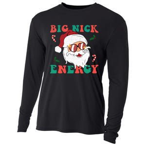 Big Nick Energy Funny Santa Claus Holiday Christmas Cooling Performance Long Sleeve Crew