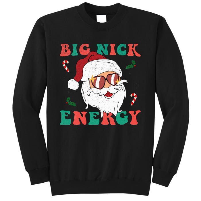 Big Nick Energy Funny Santa Claus Holiday Christmas Tall Sweatshirt