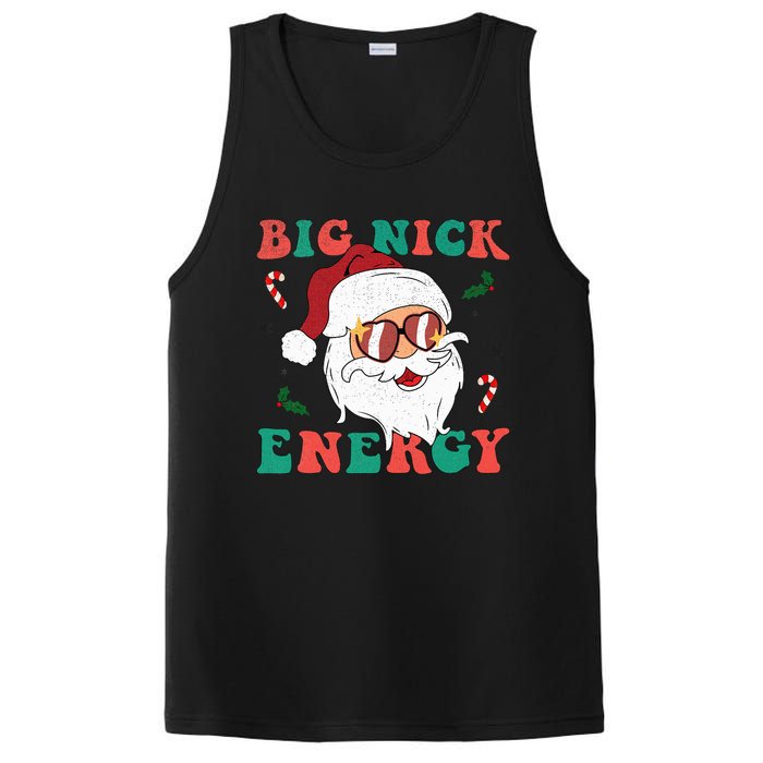 Big Nick Energy Funny Santa Claus Holiday Christmas PosiCharge Competitor Tank