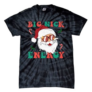 Big Nick Energy Funny Santa Claus Holiday Christmas Tie-Dye T-Shirt