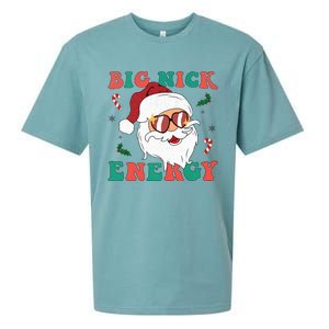 Big Nick Energy Funny Santa Claus Holiday Christmas Sueded Cloud Jersey T-Shirt