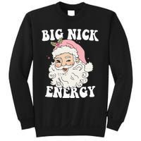 Big Nick Energy Funny Santa Xmas Retro Christmas Sweatshirt