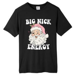 Big Nick Energy Funny Santa Xmas Retro Christmas Tall Fusion ChromaSoft Performance T-Shirt