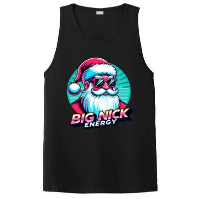 Big Nick Energy Christmas Ugly Xmas Vintage Santa Family Cool Gift PosiCharge Competitor Tank