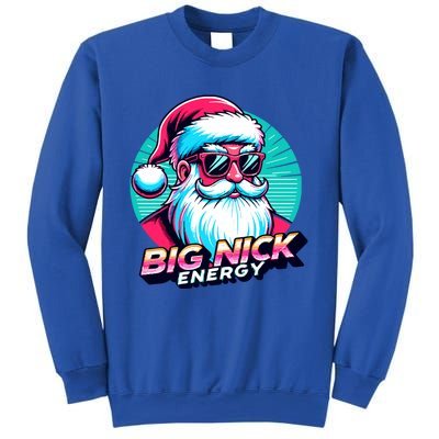 Big Nick Energy Christmas Ugly Xmas Vintage Santa Family Cool Gift Sweatshirt