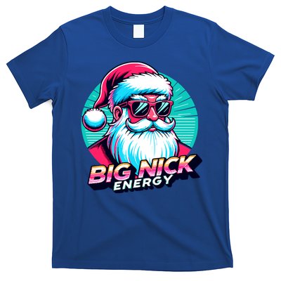 Big Nick Energy Christmas Ugly Xmas Vintage Santa Family Cool Gift T-Shirt