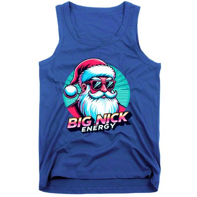 Big Nick Energy Christmas Ugly Xmas Vintage Santa Family Cool Gift Tank Top