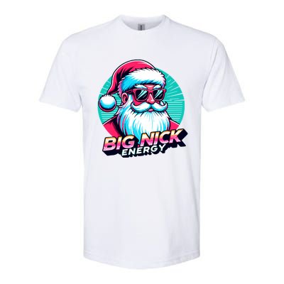 Big Nick Energy Christmas Ugly Xmas Vintage Santa Family Cool Gift Softstyle CVC T-Shirt