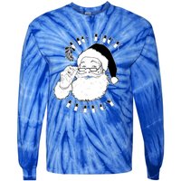 Big Nick Energy Christmas Vintage Santa Ugly Xmas Sweater Gift Tie-Dye Long Sleeve Shirt