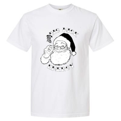 Big Nick Energy Christmas Vintage Santa Ugly Xmas Sweater Gift Garment-Dyed Heavyweight T-Shirt