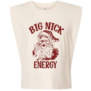 Big Nick Energy Funny Family Christmas Santa Cute Xmas Garment-Dyed Women's Muscle Tee