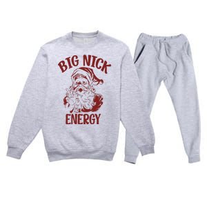 Big Nick Energy Funny Family Christmas Santa Cute Xmas Premium Crewneck Sweatsuit Set