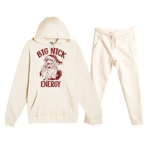 Big Nick Energy Funny Family Christmas Santa Cute Xmas Premium Hooded Sweatsuit Set