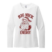 Big Nick Energy Funny Family Christmas Santa Cute Xmas Womens CVC Long Sleeve Shirt