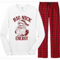 Big Nick Energy Funny Family Christmas Santa Cute Xmas Long Sleeve Pajama Set