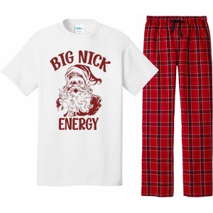 Big Nick Energy Funny Family Christmas Santa Cute Xmas Pajama Set