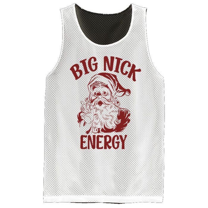 Big Nick Energy Funny Family Christmas Santa Cute Xmas Mesh Reversible Basketball Jersey Tank