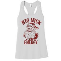 Big Nick Energy Funny Family Christmas Santa Cute Xmas Women's Racerback Tank