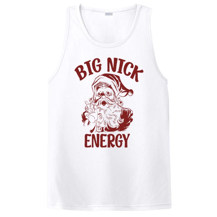 Big Nick Energy Funny Family Christmas Santa Cute Xmas PosiCharge Competitor Tank