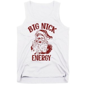 Big Nick Energy Funny Family Christmas Santa Cute Xmas Tank Top