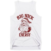 Big Nick Energy Funny Family Christmas Santa Cute Xmas Tank Top