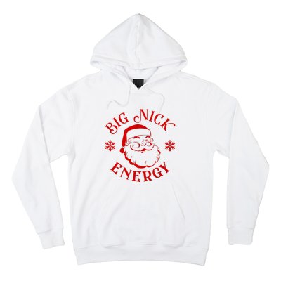 Big Nick Energy Christmas Retro Groovy Funny Vintage Santa Hoodie