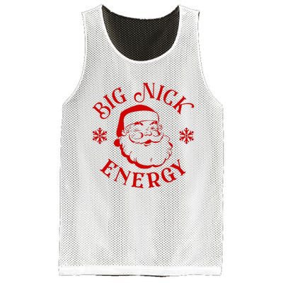 Big Nick Energy Christmas Retro Groovy Funny Vintage Santa Mesh Reversible Basketball Jersey Tank