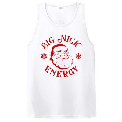 Big Nick Energy Christmas Retro Groovy Funny Vintage Santa PosiCharge Competitor Tank