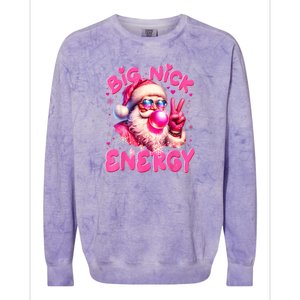 Big Nick Energy Funny Xmas Christmas Holiday Colorblast Crewneck Sweatshirt