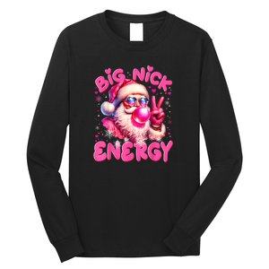 Big Nick Energy Funny Xmas Christmas Holiday Long Sleeve Shirt