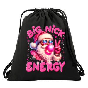 Big Nick Energy Funny Xmas Christmas Holiday Drawstring Bag