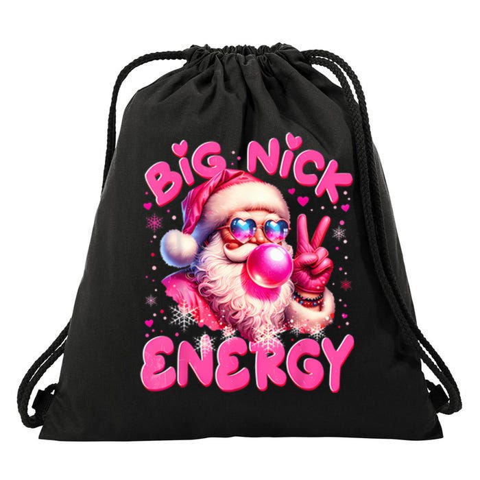 Big Nick Energy Funny Xmas Christmas Holiday Drawstring Bag