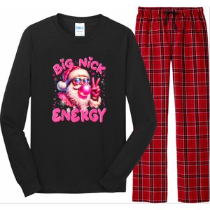 Big Nick Energy Funny Xmas Christmas Holiday Long Sleeve Pajama Set