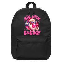 Big Nick Energy Funny Xmas Christmas Holiday 16 in Basic Backpack