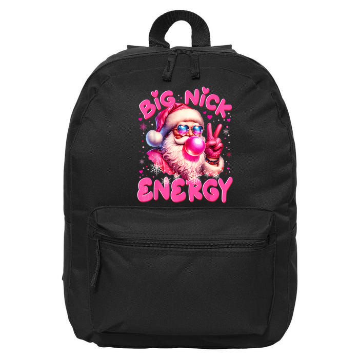 Big Nick Energy Funny Xmas Christmas Holiday 16 in Basic Backpack