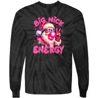 Big Nick Energy Funny Xmas Christmas Holiday Tie-Dye Long Sleeve Shirt