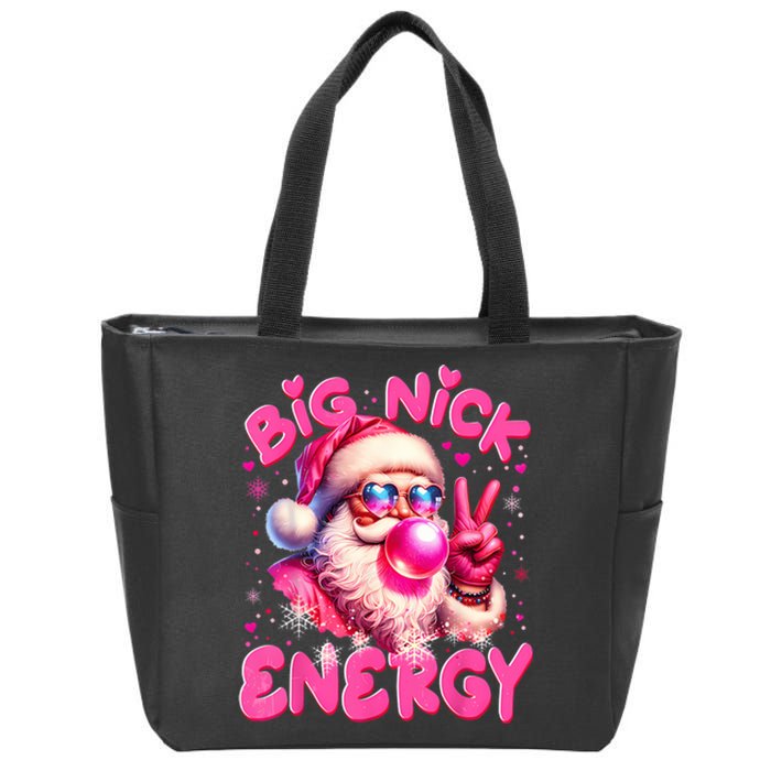 Big Nick Energy Funny Xmas Christmas Holiday Zip Tote Bag