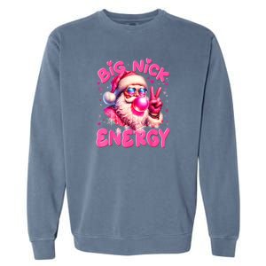 Big Nick Energy Funny Xmas Christmas Holiday Garment-Dyed Sweatshirt