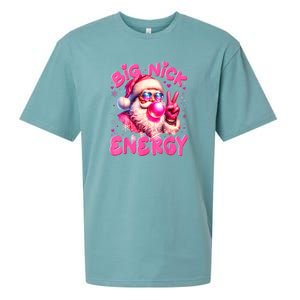 Big Nick Energy Funny Xmas Christmas Holiday Sueded Cloud Jersey T-Shirt