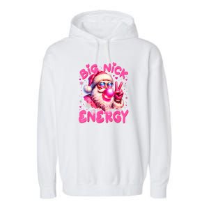 Big Nick Energy Funny Xmas Christmas Holiday Garment-Dyed Fleece Hoodie