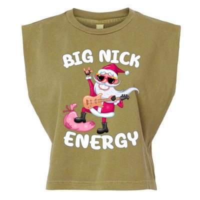 Big Nick Energy Cool Santa Christmas Funny Party Meaningful Gift Garment-Dyed Women's Muscle Tee