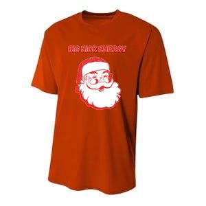 Big Nick Energy Funny Christmas Gift Youth Performance Sprint T-Shirt