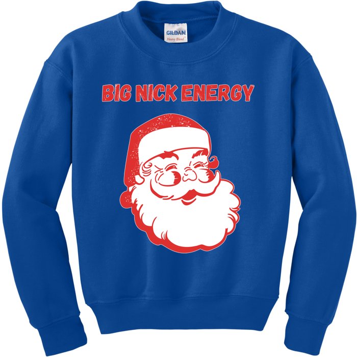 Big Nick Energy Funny Christmas Gift Kids Sweatshirt